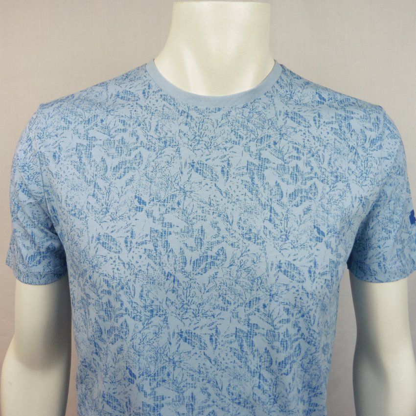 Camiseta azul estampada de Dos Galgos