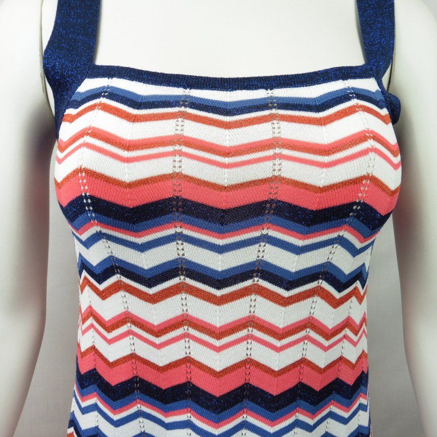 Vestido largo zigzag punto de WNT Collection