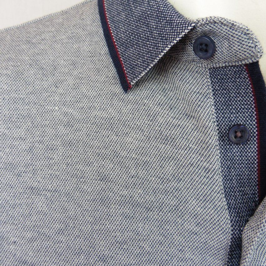 Polo falso liso azul de Dos Galgos