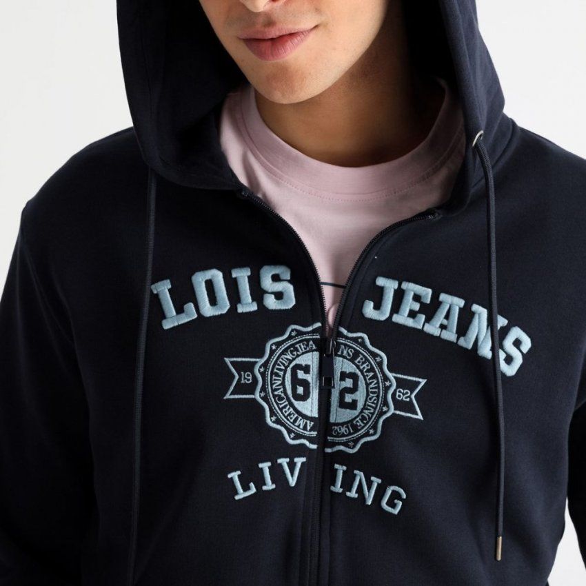 Sudadera cremallera y capucha de Lois