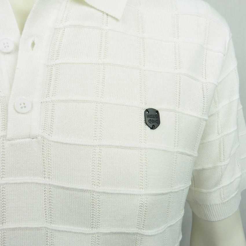 Polo blanco de punto de Dark & Fish