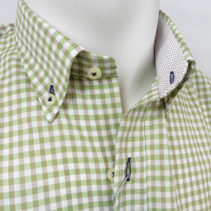 Camisa m/c cuadros verde de VNTO