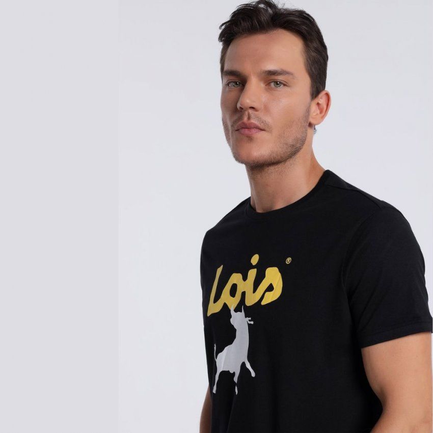 Camiseta negra toro LOIS de Lois