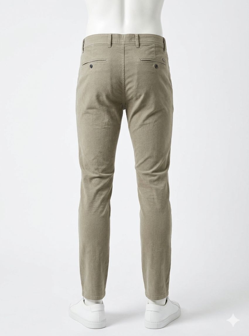 Pantalón micro dibujo beige de Tayron's