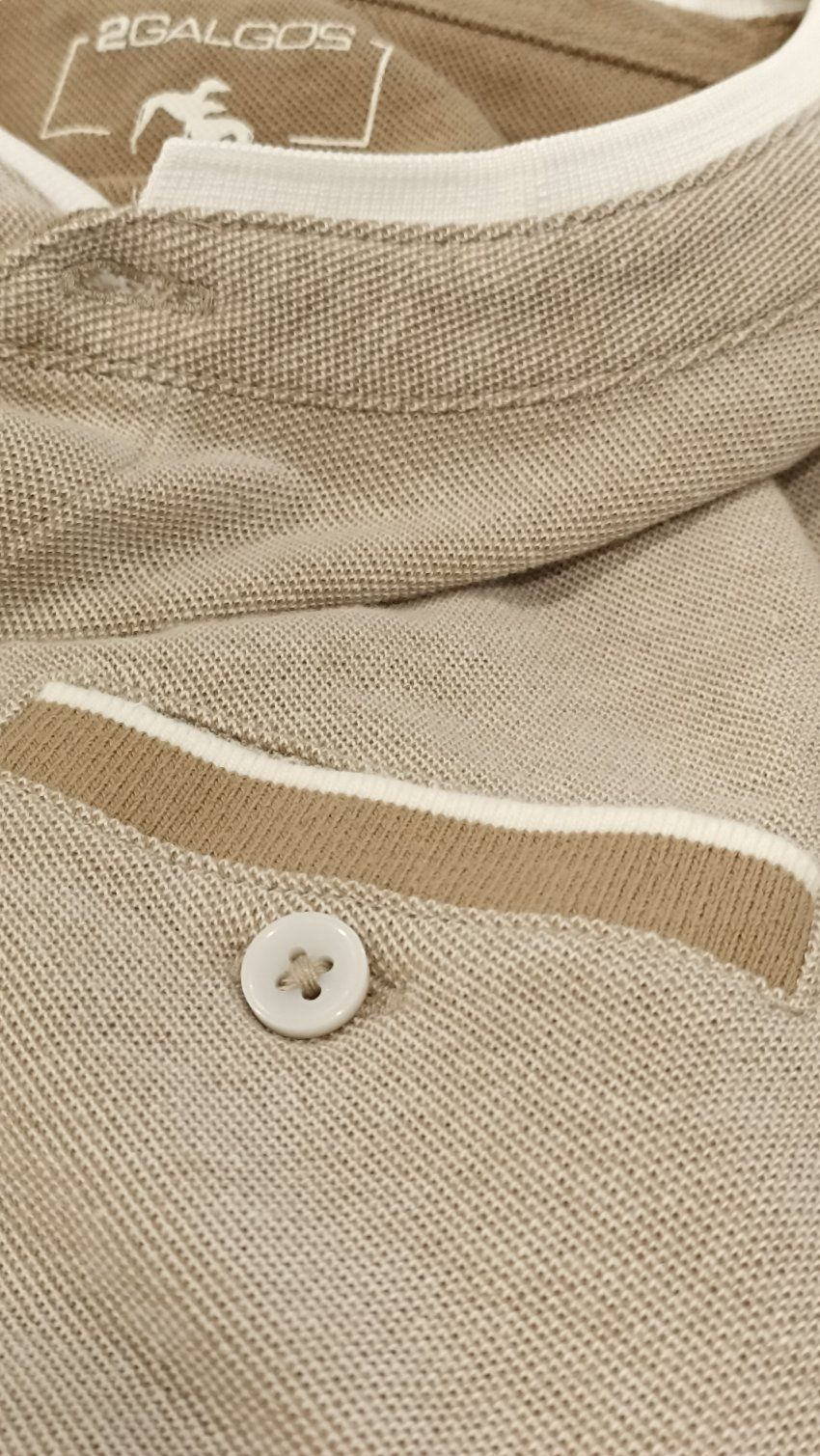 Polo maho beige de Dos Galgos