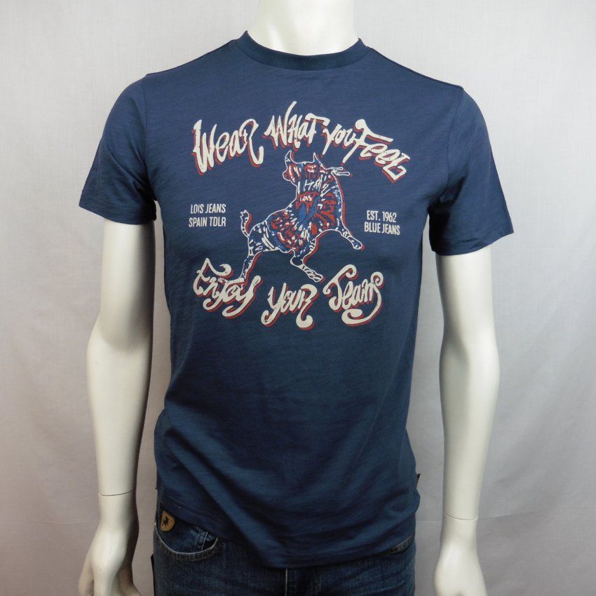 Camiseta azul toro de Lois
