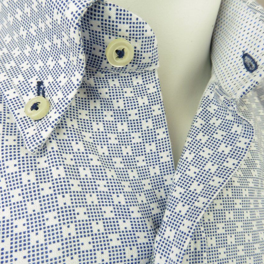 Camisa m/c cuadro puntos de VNTO