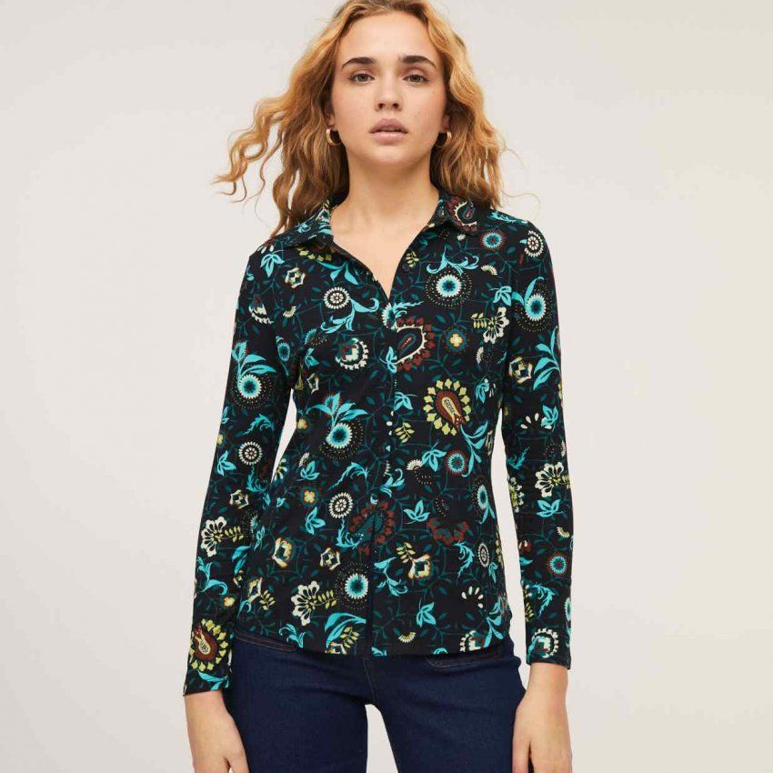 Camisa de punto flores de Surkana