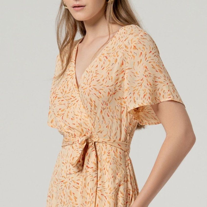 Vestido estampado salmón de Surkana