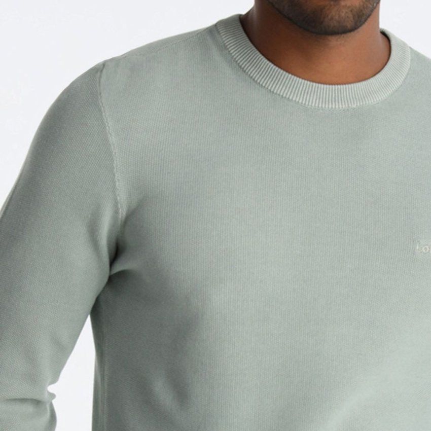 Jersey algodón lavado verde de Lois