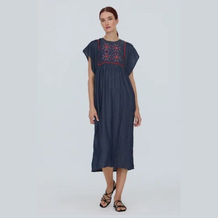 Vestido largo tencel de WNT Collection