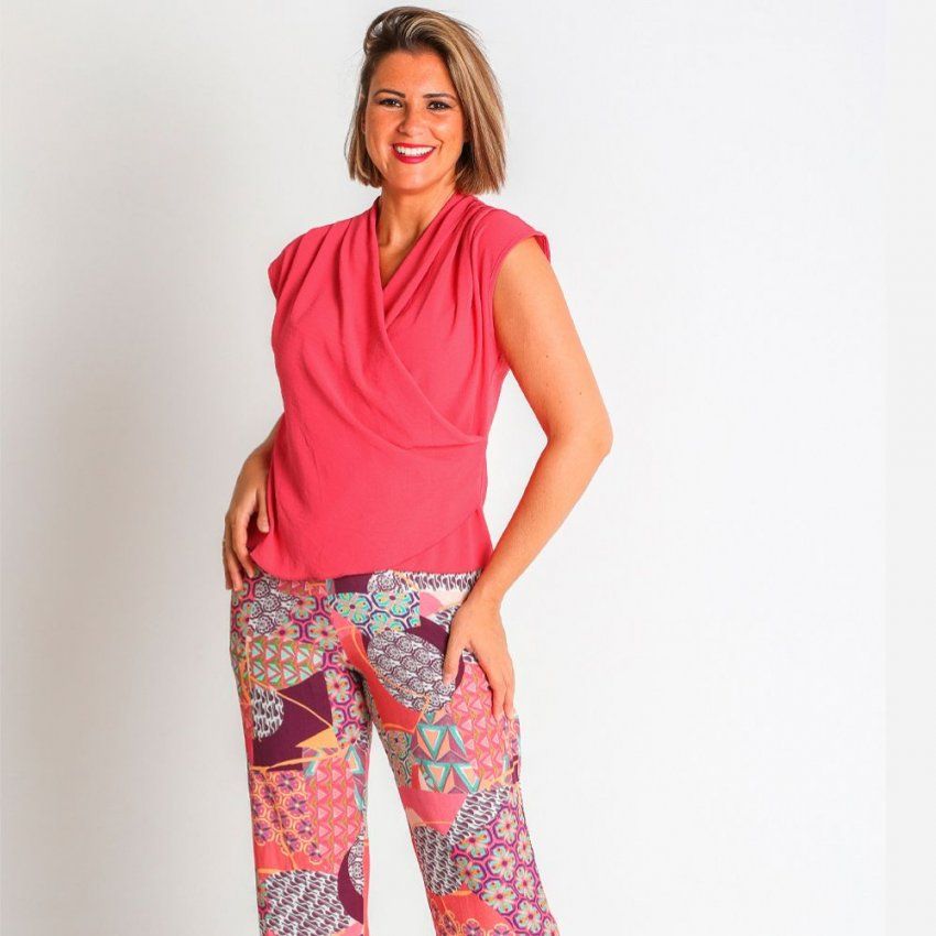 Blusa geranio de Lourdes Castillo