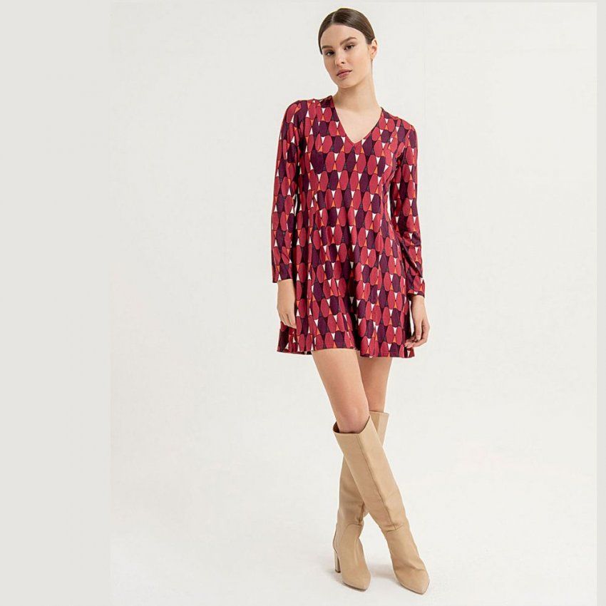 Vestido rombos multi color de Surkana