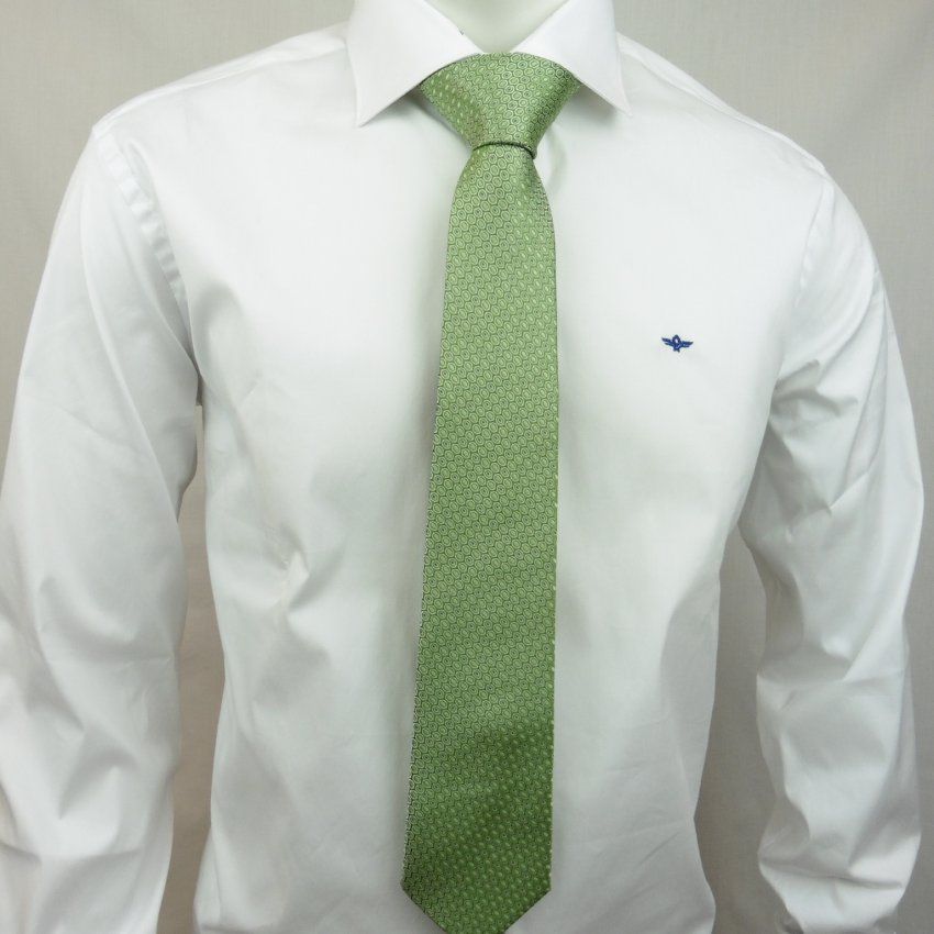 Corbata verde mini círculos de Boccola