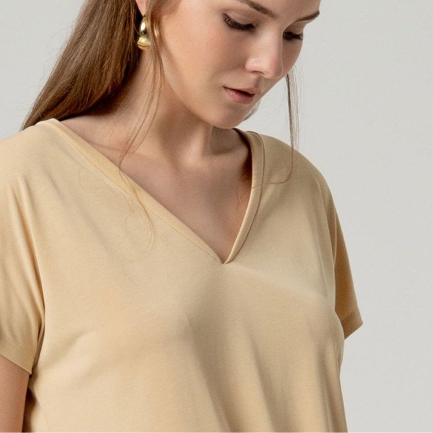 Camiseta modal vainilla de Surkana