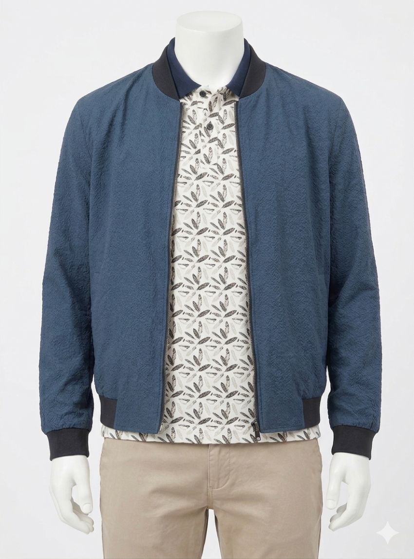 Cazadora reversible azul marino de Dos Galgos