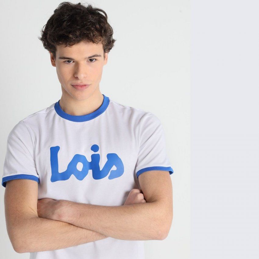 Camiseta blanca LOIS azul de Lois
