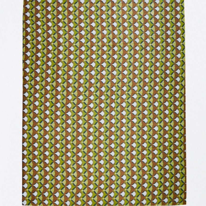 Pañuelo estampado tonos verdes y marrón de Surkana