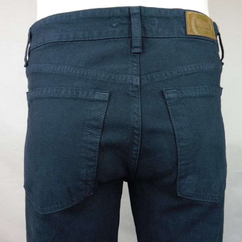 Pantalón 5 bolsillos azul dibujo de West