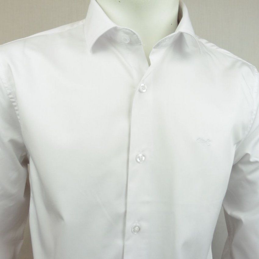 Camisa blanca bambú de Dark & Fish