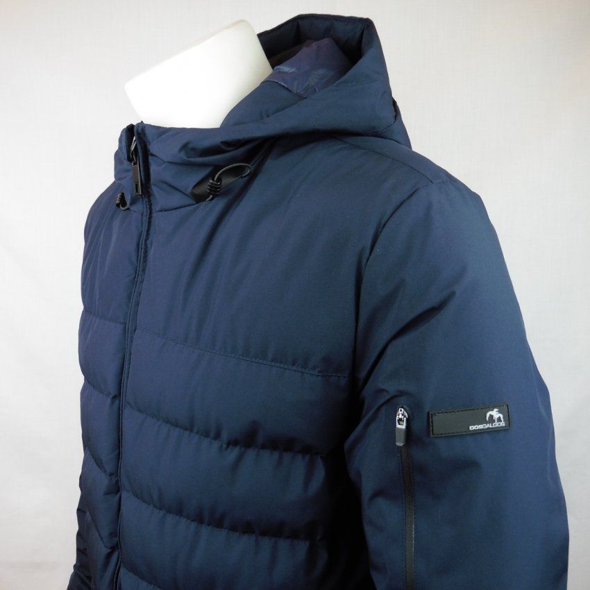 Chaquetón capucha azul marino de Dos Galgos