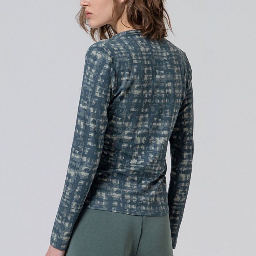 Camiseta tacto cálido estampado difuminado de Surkana