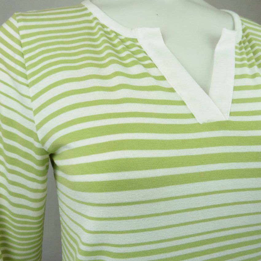 Camiseta rayas pistacho de Guitare