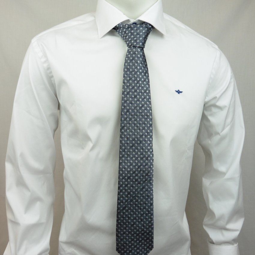 Corbata mini rombo gris de Boccola
