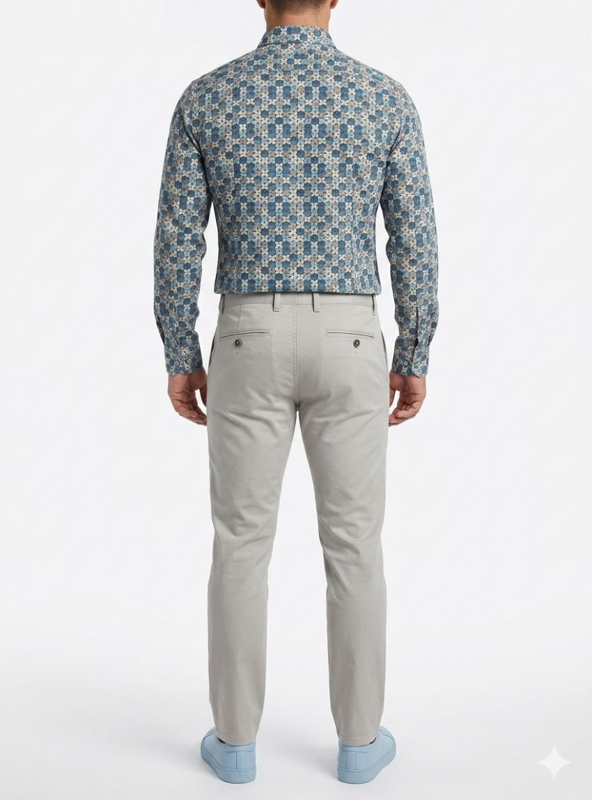 Pantalón gris perla de West
