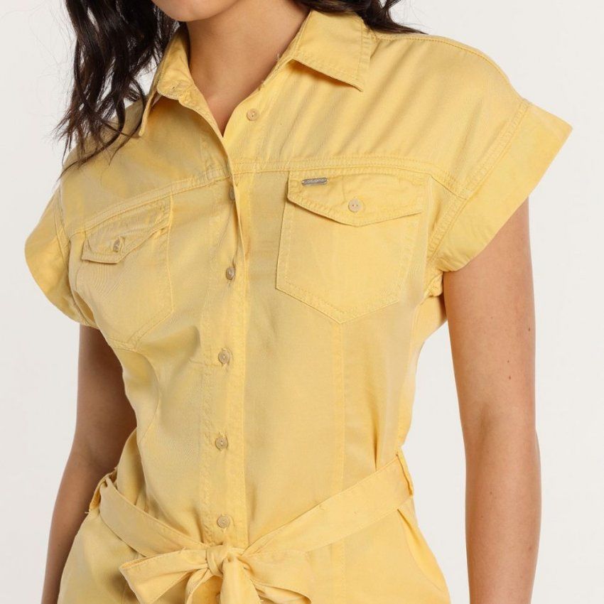 Vestido camisero amarillo de Lois