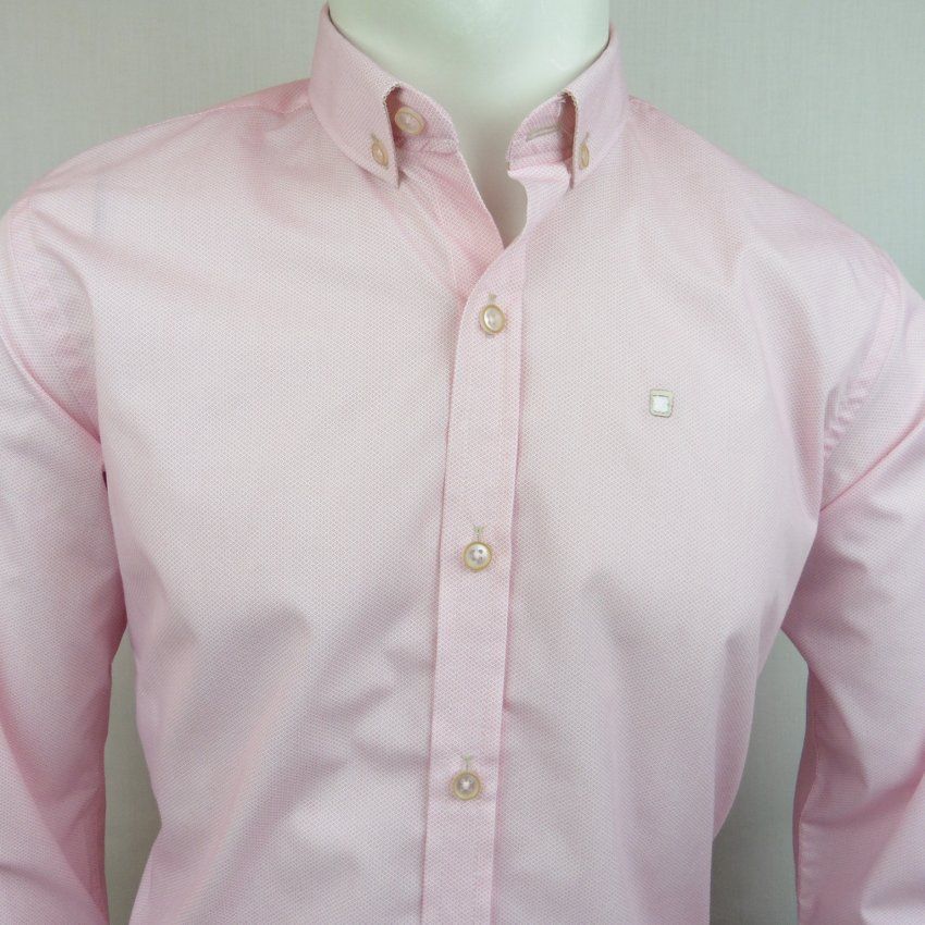 Camisa blanca dibujo rosa de Yellow Skin