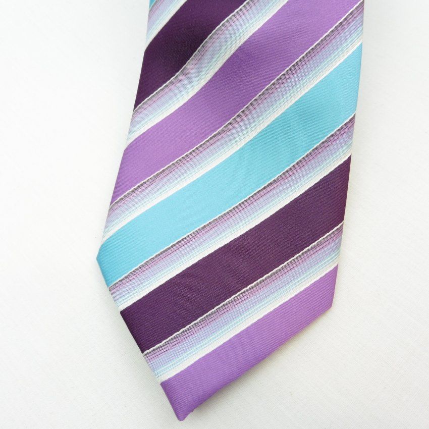 Corbata rayas lila de Boccola