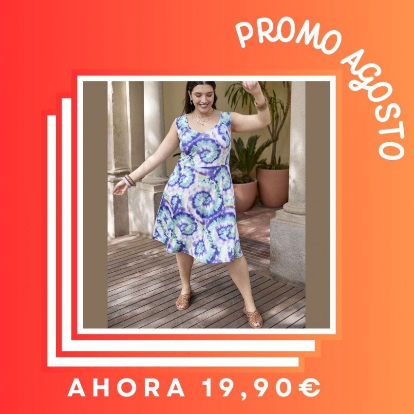 Vestido tirantes tie dye de SPG Woman