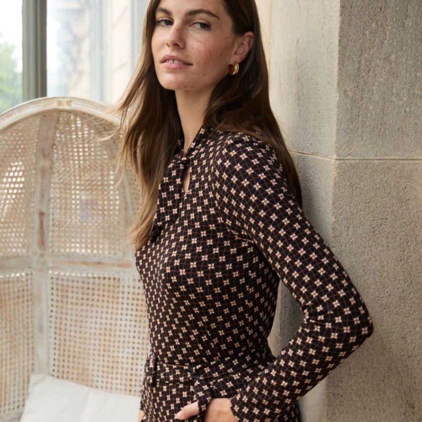 Camiseta estampado geométrico de Surkana