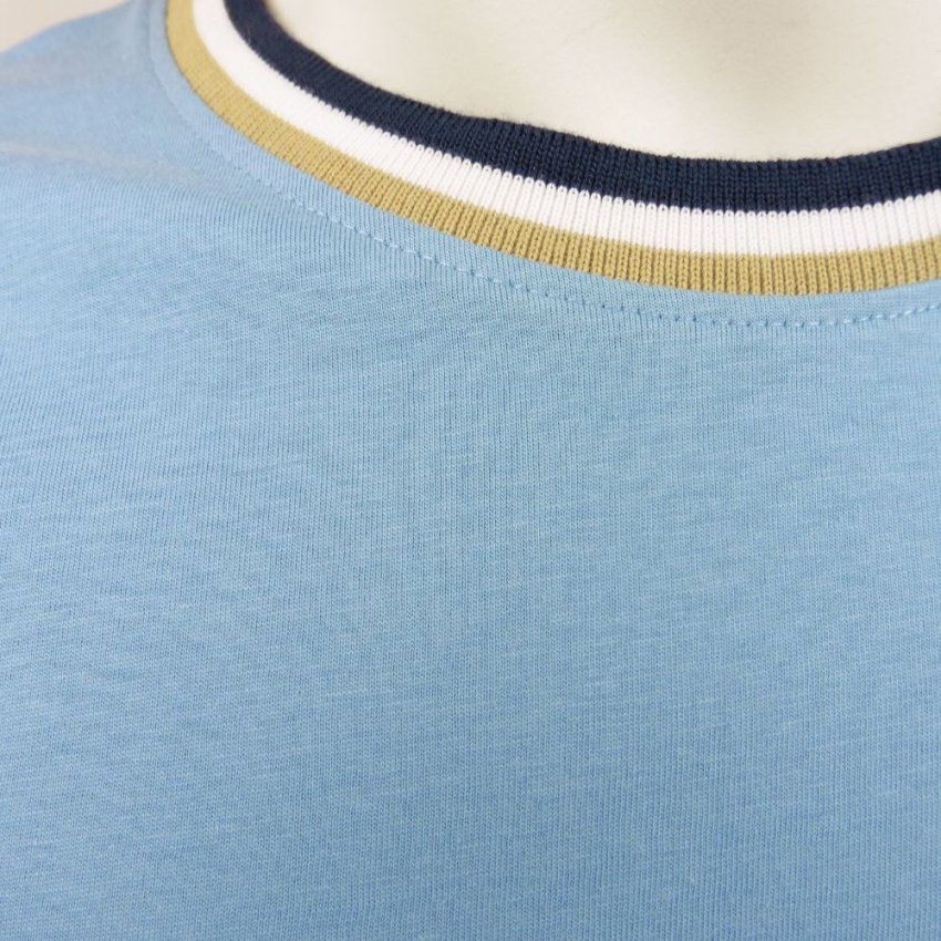 Camiseta bolsillo azul de Dos Galgos