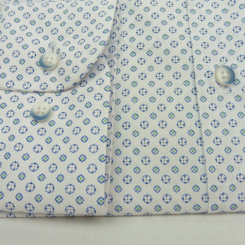 Camisa dibujo azul y verde de Corsare