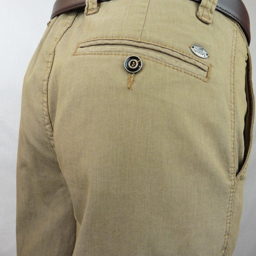 Pantalón camel micro dibujo de Tayron's