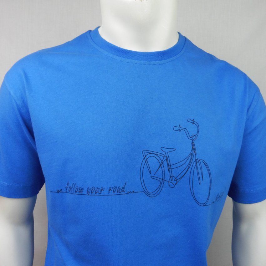 Camiseta azul bici de G54