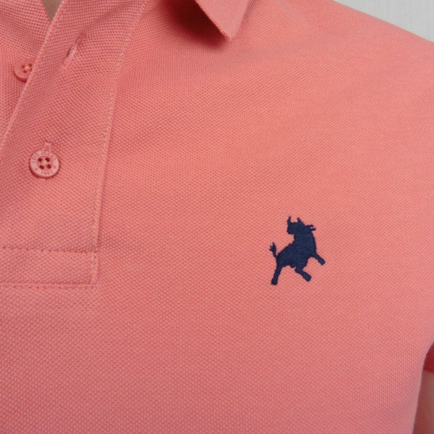 Polo piqué salmón de Lois