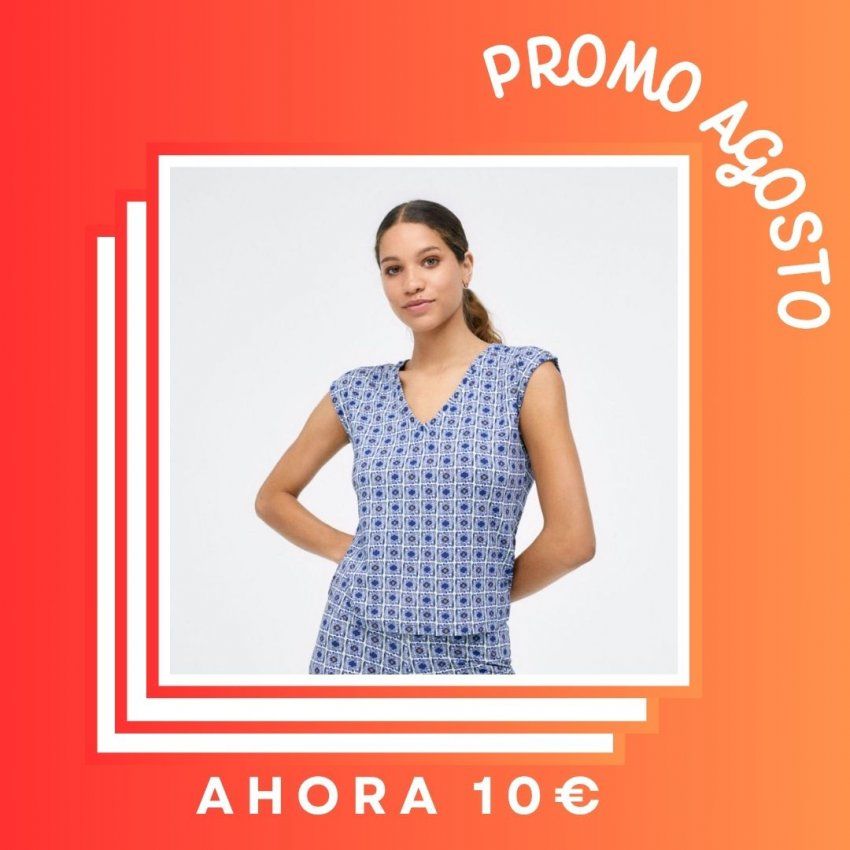 Camiseta flores azul de Surkana