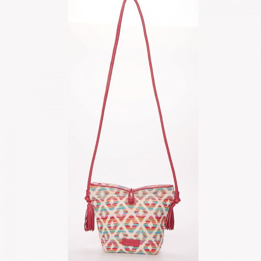 Bolso rombos multi color de Surkana
