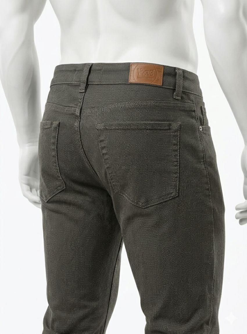 Pantalón 5 bolsillos negro dibujo de West