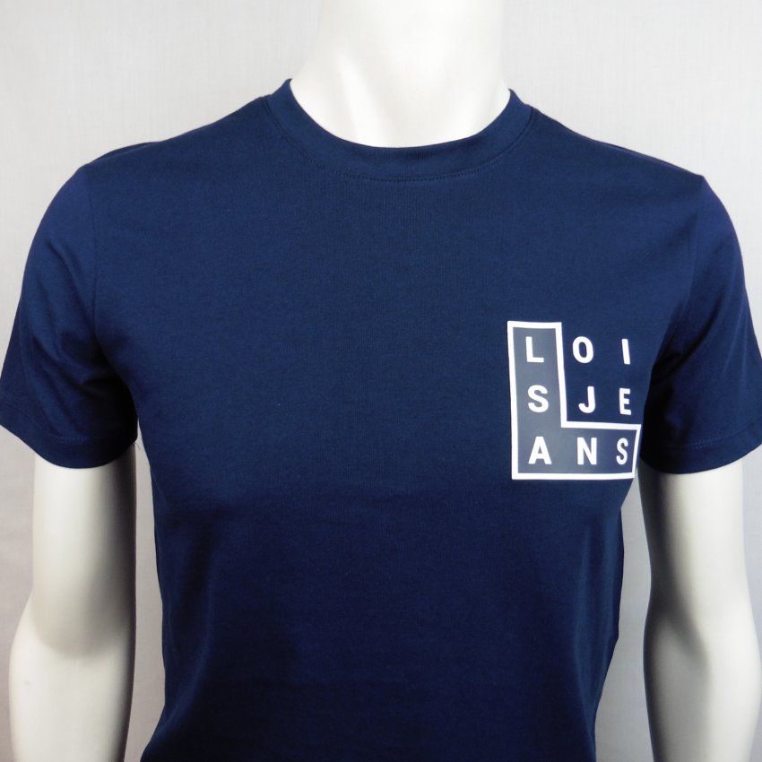 Camiseta azul marino letras de Lois
