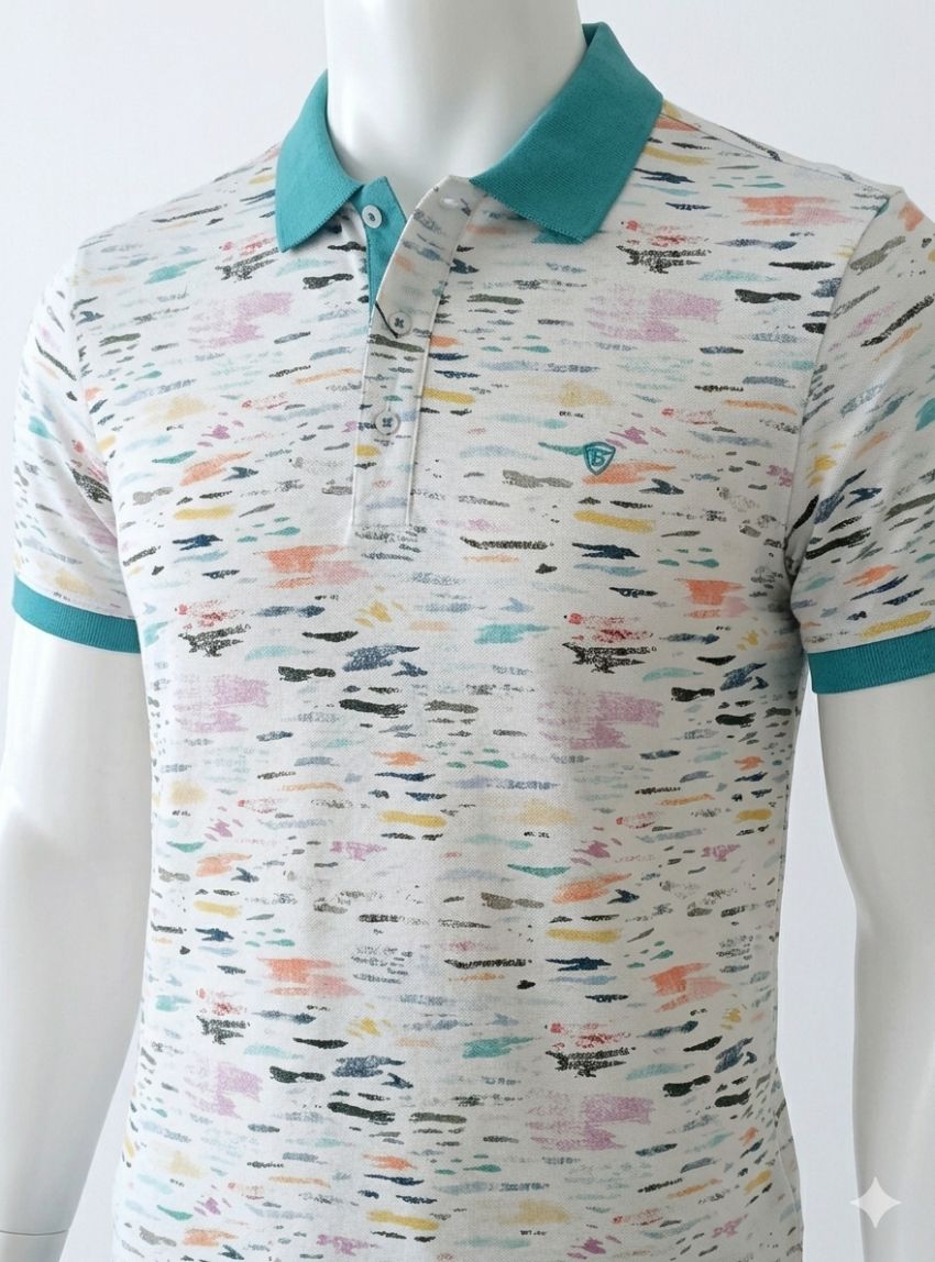 Polo camuflaje multi color de Tomé