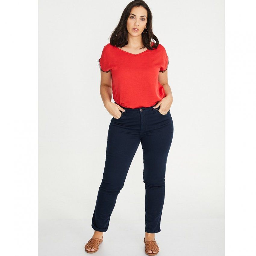 Pantalón 5 bolsillos marino de SPG Woman