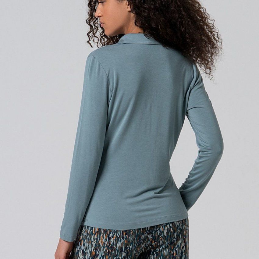 Camisa de punto verde de Surkana