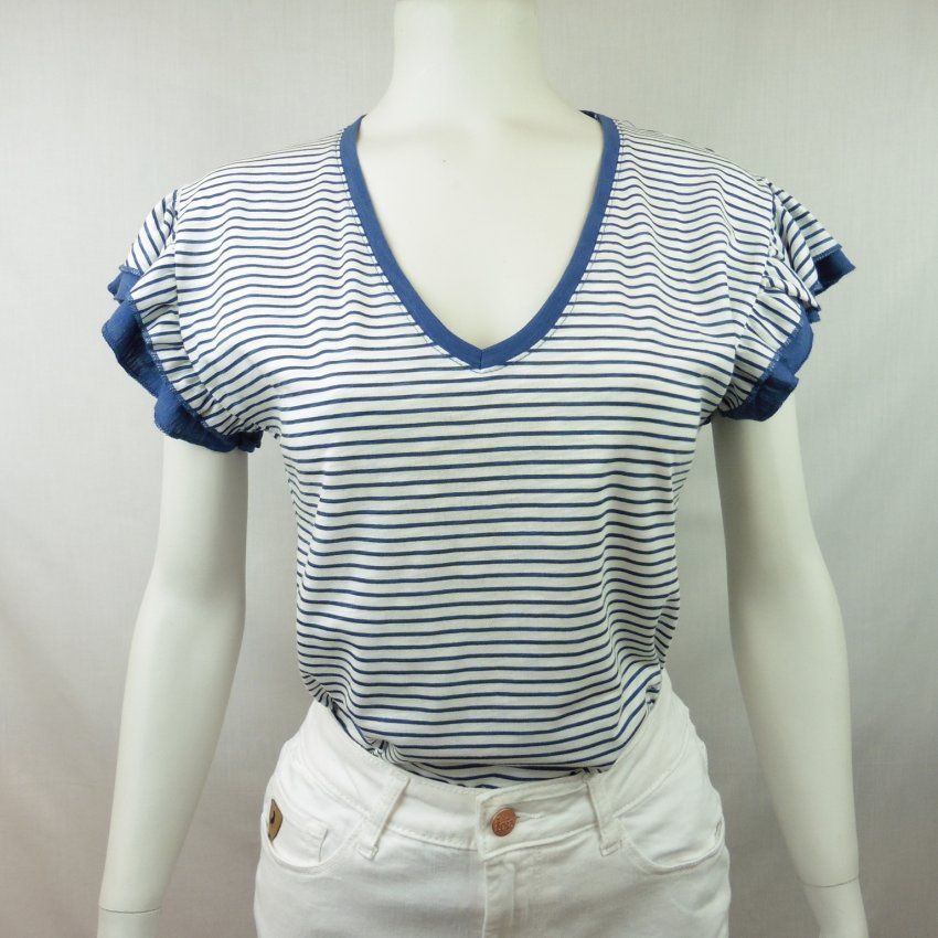 Camiseta rayas volantes de WNT Collection