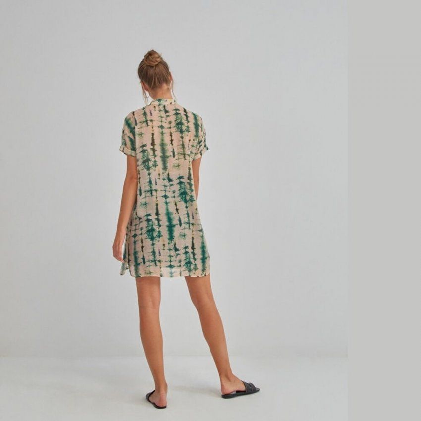 Camisa larga estampado tie dye de Surkana