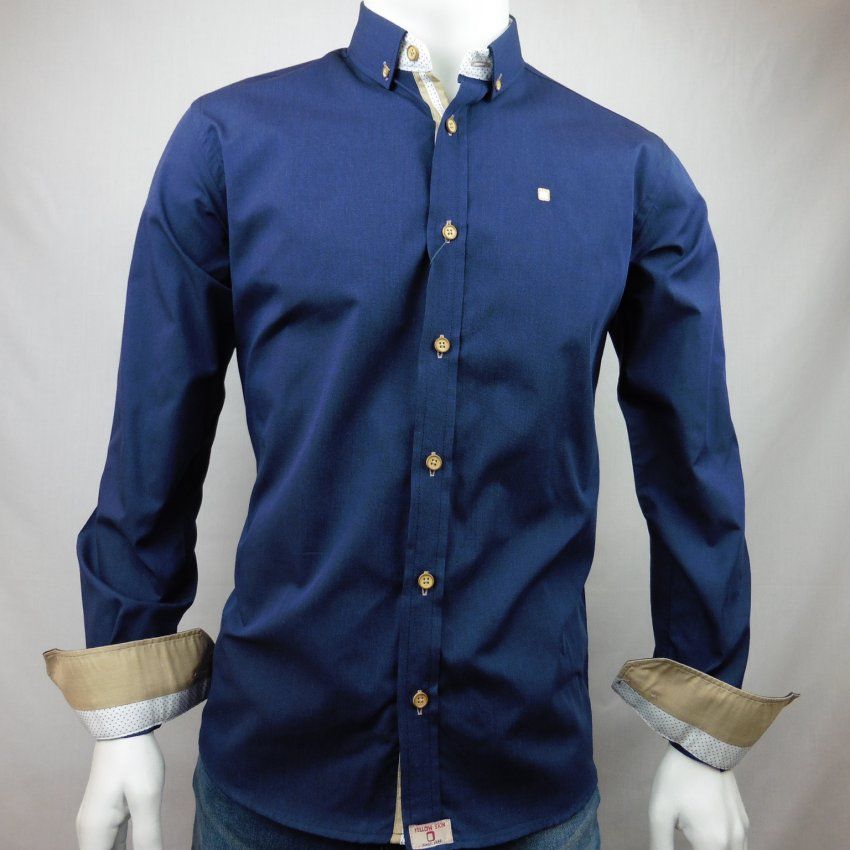 Camisa coderas azul de Yellow Skin