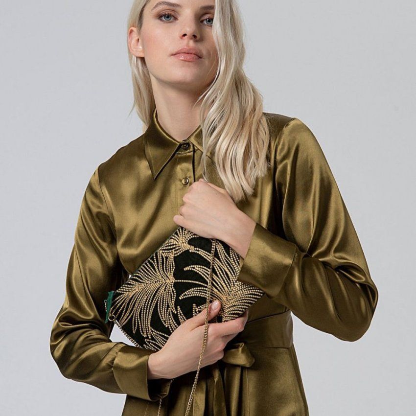 Bolso de mano terciopelo de Surkana